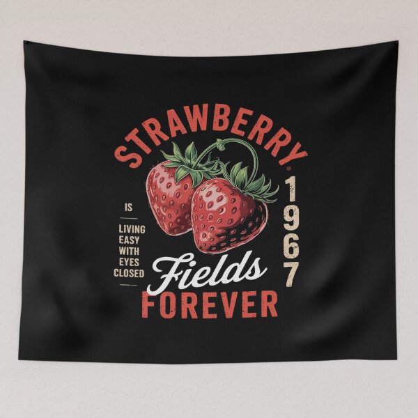 Item preview, Strawberry Fields Forever Vintage Style Music Rocks  designed and sold by RuthGAArt.