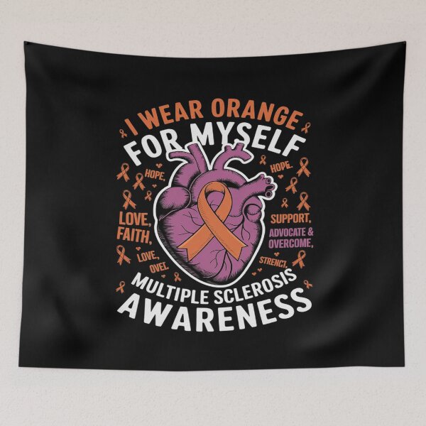 Item preview, I Wear Orange Myself Multiple Sclerosis Awareness  designed and sold by AquaKiev.
