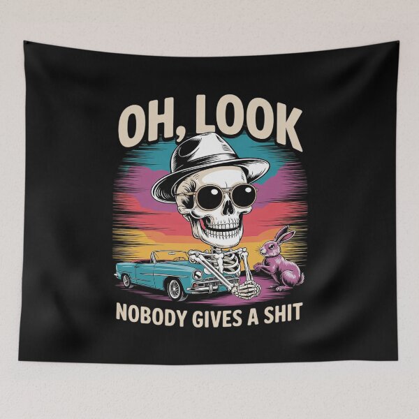Item preview,  Skeleton Oh Look Nobody Gives A Shit6  designed and sold by MarryIsMonth.