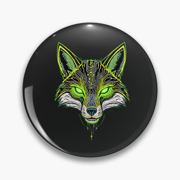 Item preview, Cyberpunk Fox | Vector Neon Trickster designed and sold by ColorSplash123.