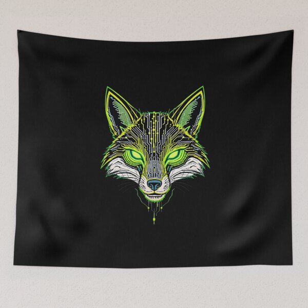 Item preview, Cyberpunk Fox | Vector Neon Trickster designed and sold by ColorSplash123.
