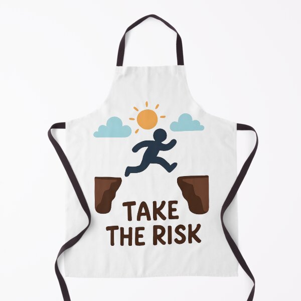 Item preview, Motivational Take the Risk Quote with Cliff Jump Graphic. designed and sold by The-T-In-Retro.