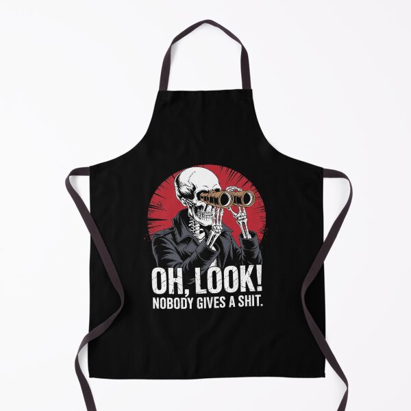 Item preview, Skeleton Oh Look! Nobody Gives A Shit designed and sold by MarryIsMonth.