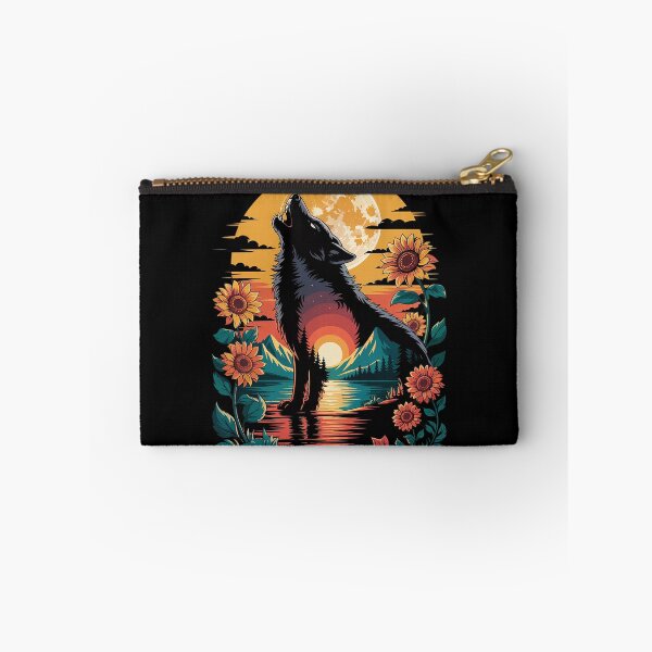 Item preview, Cute Wolf Floral Sunflower Wolves1  designed and sold by RoyTill0Art.