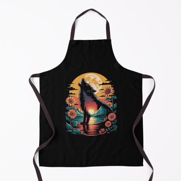 Item preview, Cute Wolf Floral Sunflower Wolves1 designed and sold by RoyTill0Art.
