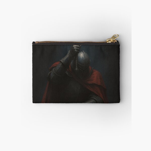 Item preview, Kneeling Knight of Devotion – Dark Gothic Medieval Sword Art designed and sold by Visualynx.