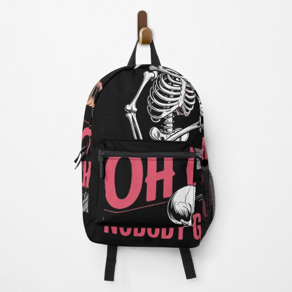 Item preview, Synthwave Skeleton Oh Look Nobody Gives A Shit designed and sold by MarryIsMonth.