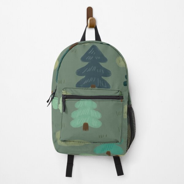 Item preview, Illustration with trees, crayon forest, kawaii nature art designed and sold by Dormitria.