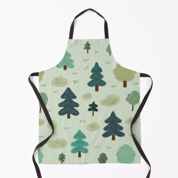 Item preview, Illustration with trees, crayon forest, kawaii nature art designed and sold by Dormitria.