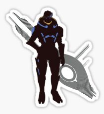 Garrus Vakarian - Sunset Shores Sticker