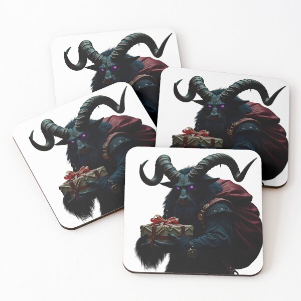 Item preview, Dark Krampus Offering a Gift – Gothic Christmas Fantasy Art designed and sold by Alquimia Lunar.