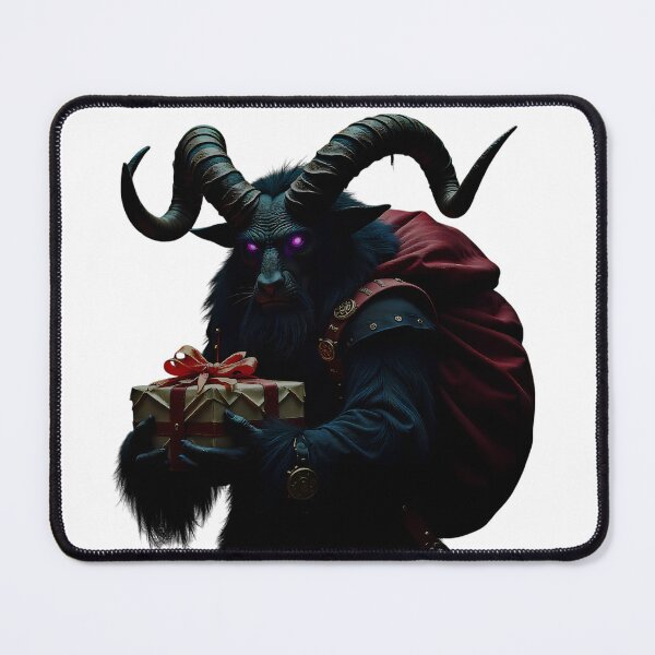 Item preview, Dark Krampus Offering a Gift – Gothic Christmas Fantasy Art designed and sold by Alquimia Lunar.