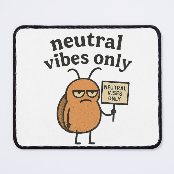Item preview, Neutral Vibes Only - Quirky Bug Cartoon designed and sold by Taylor Bb.