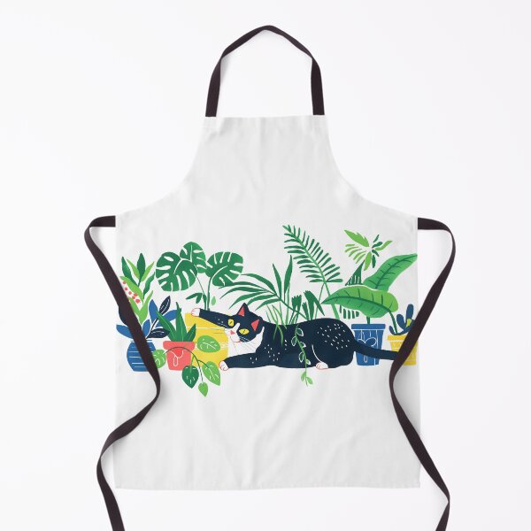 Item preview, Tuxedo Cat with house plants designed and sold by xiao xuans.
