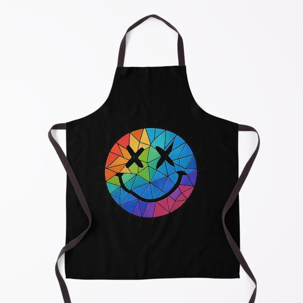 Item preview, Rainbow Stained Glass Smiley – Nirvana Inspired Grunge Art designed and sold by AddictiveDesign.