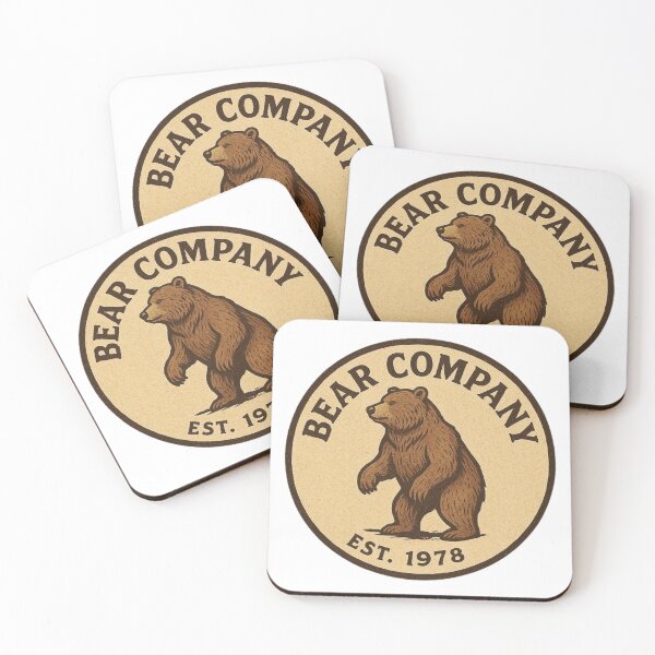 Item preview, Retro Bear Company Logo – Vintage Wilderness Emblem designed and sold by PawsGiggles.