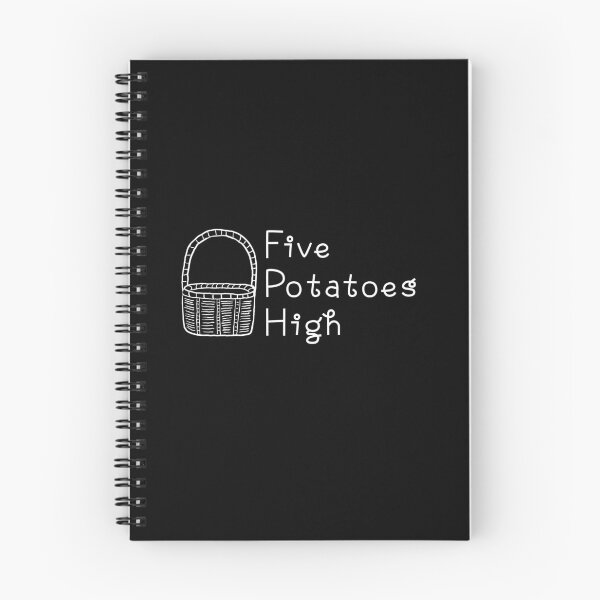 Item preview, Five Potatoes High  - white type designed and sold by ABitOnTheSide.