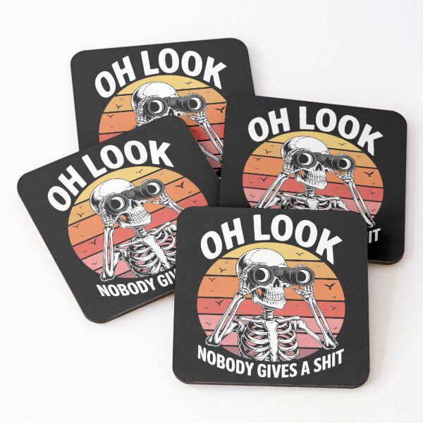 Item preview,  Trendy Skeleton Meme Oh Look Nobody Gives A Shit  designed and sold by MarryIsMonth.
