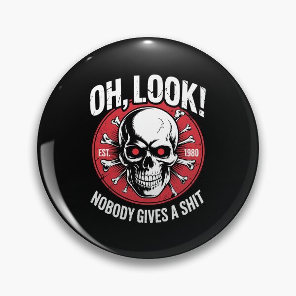 Item preview, Gen X Skeleton Oh Look Nobody Gives A Shit Est 1980  designed and sold by FadeOfThrone.