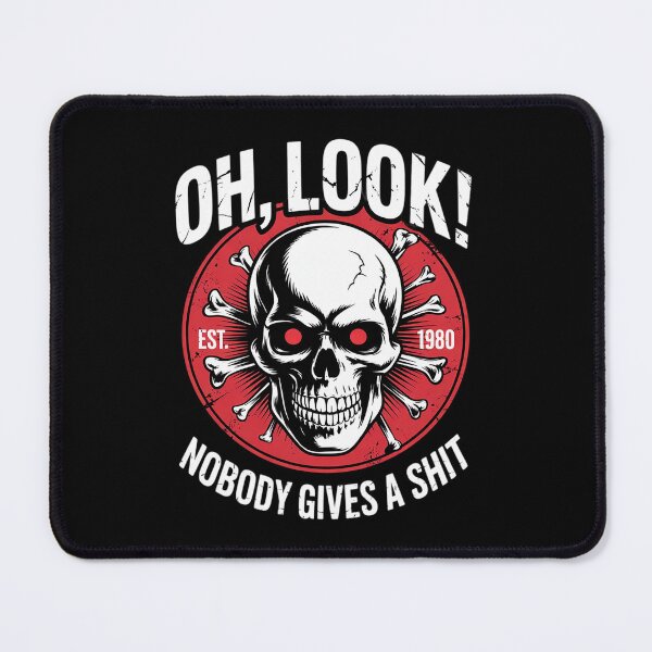 Item preview, Gen X Skeleton Oh Look Nobody Gives A Shit Est 1980 designed and sold by FadeOfThrone.