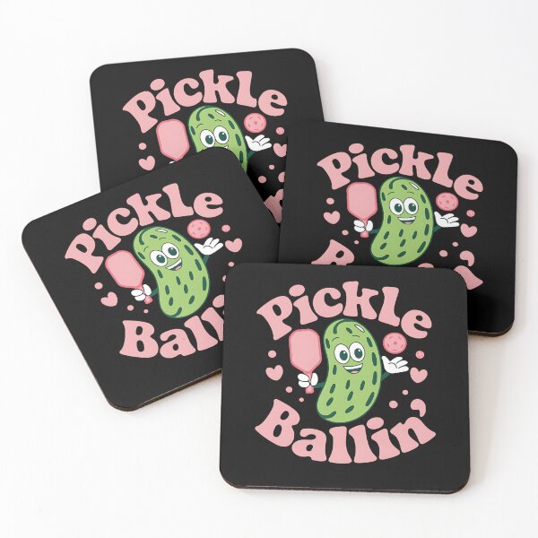 Item preview, Pickle Ballin Cute Pickleball designed and sold by TeddyPaintsArt.