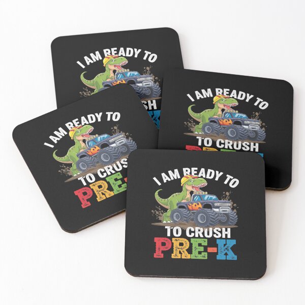 Item preview, I'm Ready To Crush Pre-k Dinosaur boys school  designed and sold by AquaKiev.