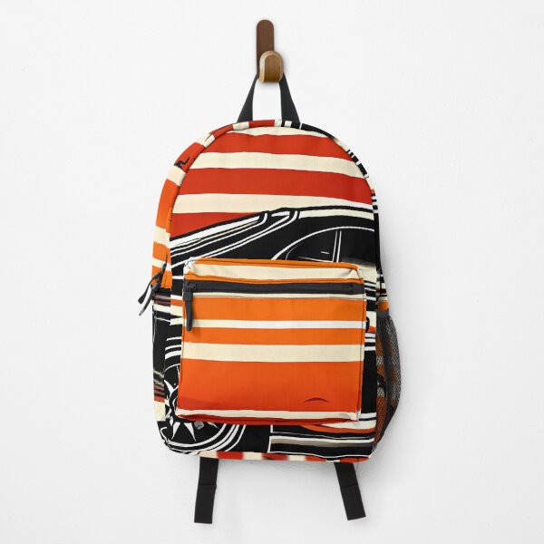 Item preview, JDM Sports Car Retro Sunset Striped Art designed and sold by DrawDrip.