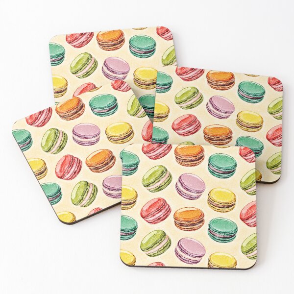 Item preview, Colorful French Macarons Sketch Pattern designed and sold by Hen-C-Art.