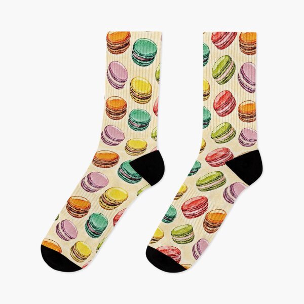 Item preview, Colorful French Macarons Sketch Pattern designed and sold by Hen-C-Art.