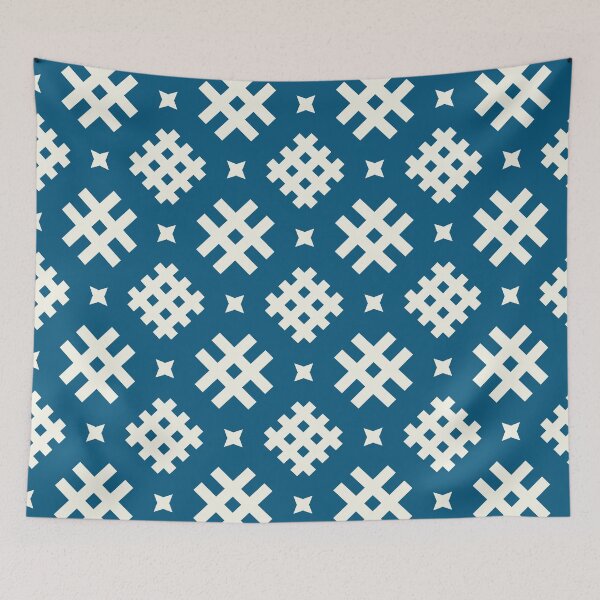 Item preview, Intricate Woven Tribal Diamond Textile designed and sold by Modular Prints.