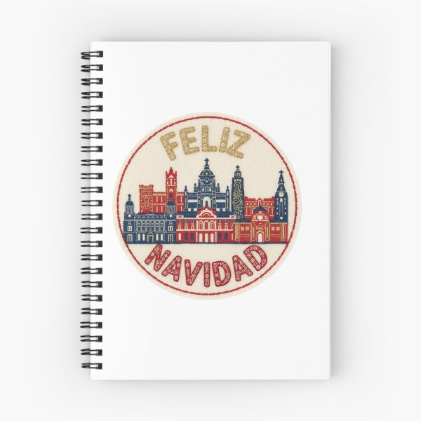 Item preview, Madrid Feliz Navidad Classic Spanish Embroidered Patch designed and sold by Imaginarium of Chaos falcon88 .
