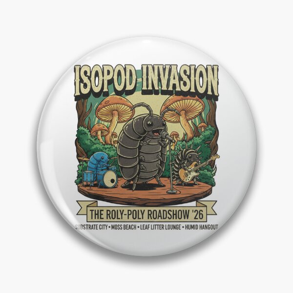Item preview, Isopod Invasion Tour 2026 Vintage Concert Poster | Roly Poly Pill Bug Woodlouse designed and sold by CELTIC-DESIGNS.