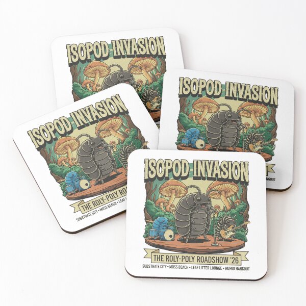 Item preview, Isopod Invasion Tour 2026 Vintage Concert Poster | Roly Poly Pill Bug Woodlouse designed and sold by CELTIC-DESIGNS.