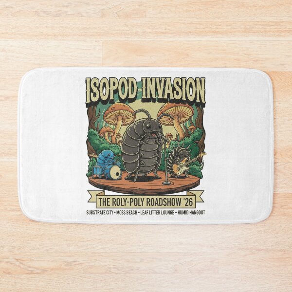 Item preview, Isopod Invasion Tour 2026 Vintage Concert Poster | Roly Poly Pill Bug Woodlouse designed and sold by CELTIC-DESIGNS.