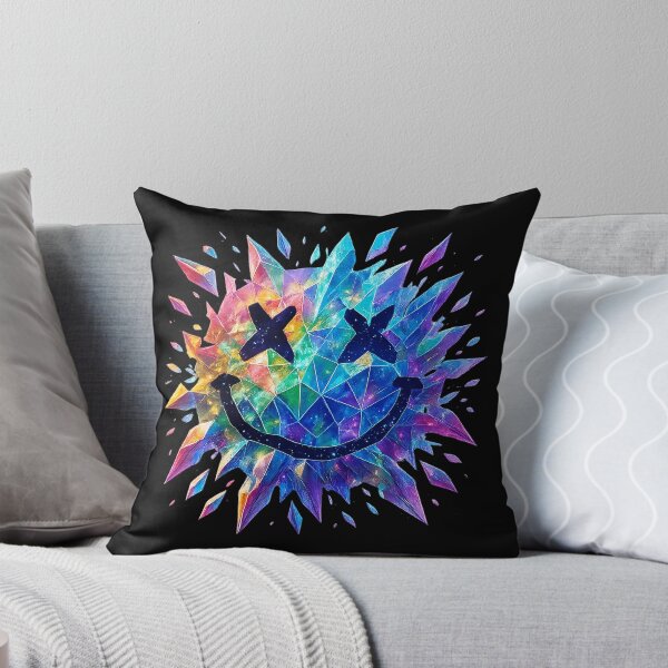 Item preview, Crystal Shattered Smiley – Vibrant Nirvana Inspired Fan Art designed and sold by AddictiveDesign.