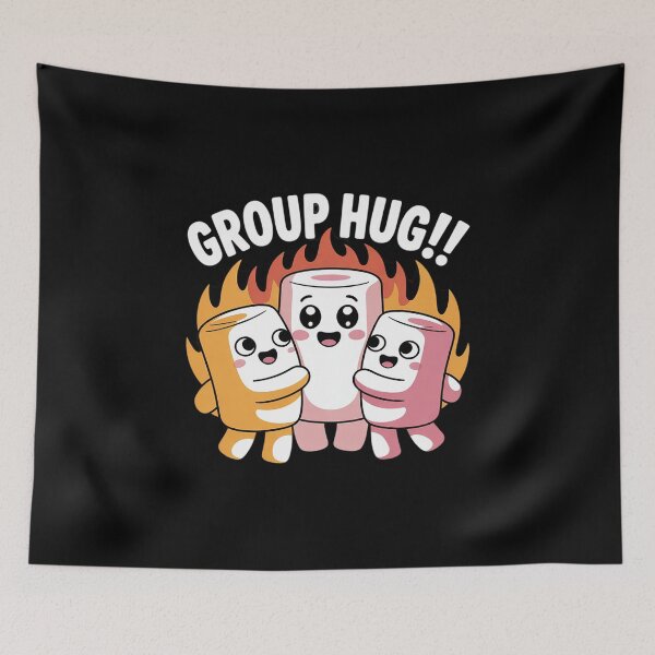 Item preview, Group Hug Camping Campfire Chocolate Marshmallow S'Mores 3  designed and sold by VerseFarm.