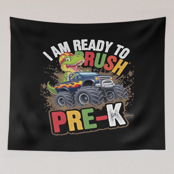 Item preview, I'm Ready To Crush Pre-k Dinosaur boys school  designed and sold by AquaKiev.