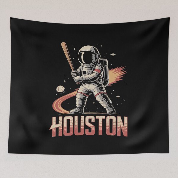 Item preview, Houston a Space City Baseball and Astronaut  designed and sold by FadeOfThrone.
