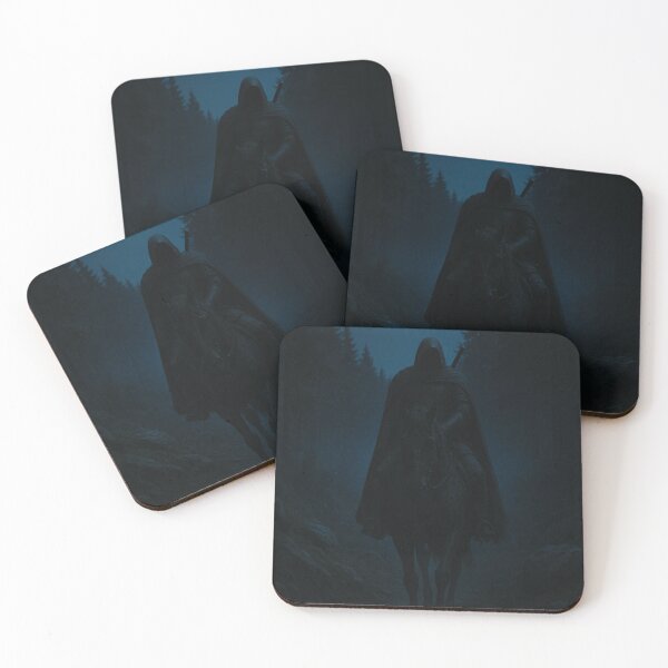 Item preview, Dark Rider Under Moonlight – Mystical Medieval Night Fantasy Art designed and sold by Visualynx.