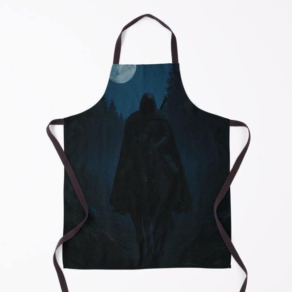 Item preview, Dark Rider Under Moonlight – Mystical Medieval Night Fantasy Art designed and sold by Visualynx.