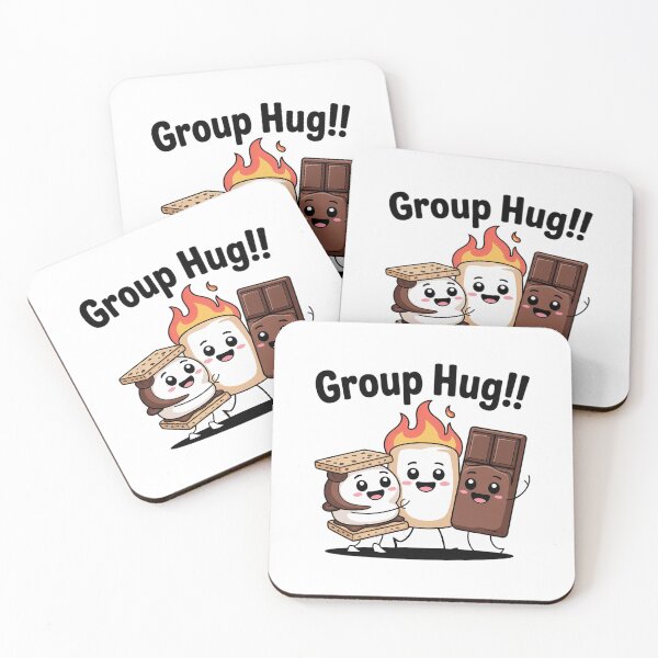 Item preview, Group Hug Camping Campfire Chocolate Marshmallow S'mores 11  designed and sold by VerseFarm.