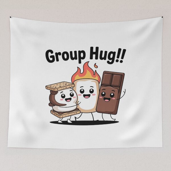 Item preview, Group Hug Camping Campfire Chocolate Marshmallow S'mores 11  designed and sold by VerseFarm.