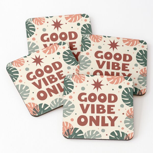 Item preview, Good Vibe Only – Positive Quote with Retro Botanical Style designed and sold by TroyTheTerrific.