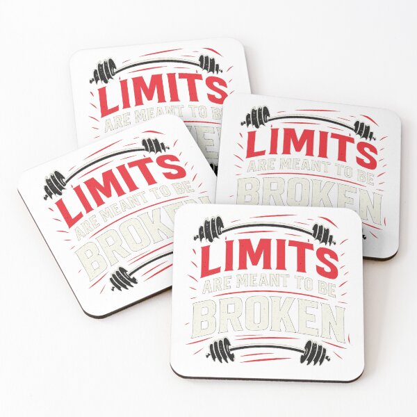 Item preview, Limits Are Meant To Be Broken | Gym Motivation T-Shirt Design designed and sold by rsuniquestyle.