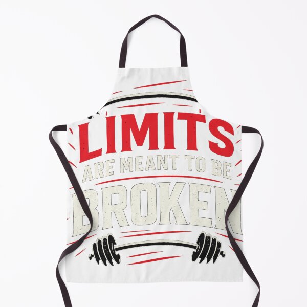 Item preview, Limits Are Meant To Be Broken | Gym Motivation T-Shirt Design designed and sold by rsuniquestyle.