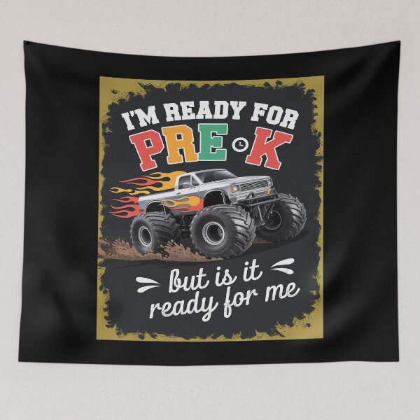 Item preview, Im Ready To For Pre K Truck Monster First Day Of School designed and sold by AquaKiev.