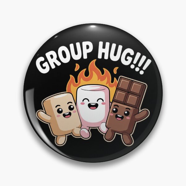 Item preview, Group Hug Camping Campfire Chocolate Marshmallow S'Mores  designed and sold by VerseFarm.