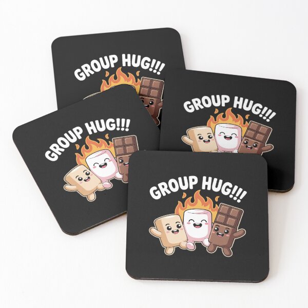 Item preview, Group Hug Camping Campfire Chocolate Marshmallow S'Mores  designed and sold by VerseFarm.
