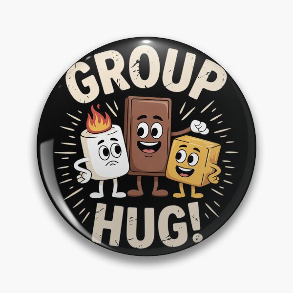 Item preview, Group Hug Camping Campfire Chocolate Marshmallow S'mores2  designed and sold by VerseFarm.