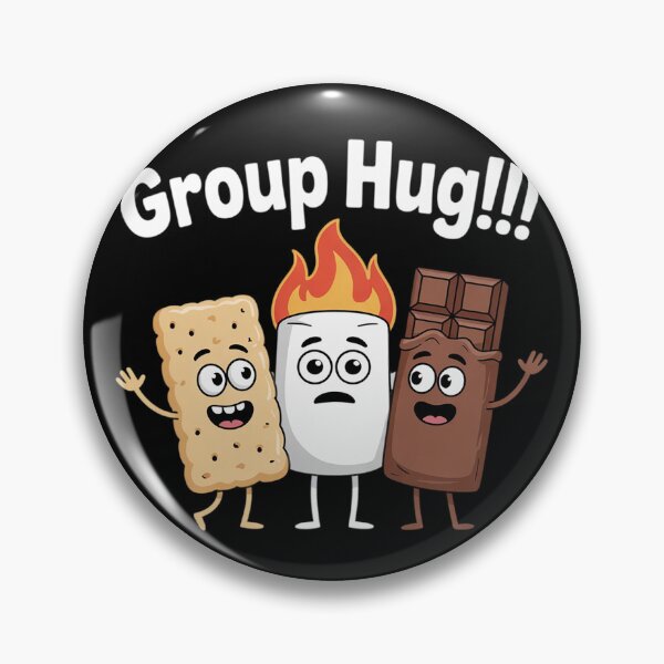 Item preview, Group Hug Camping Campfire Chocolate Marshmallow S'Mores4  designed and sold by VerseFarm.